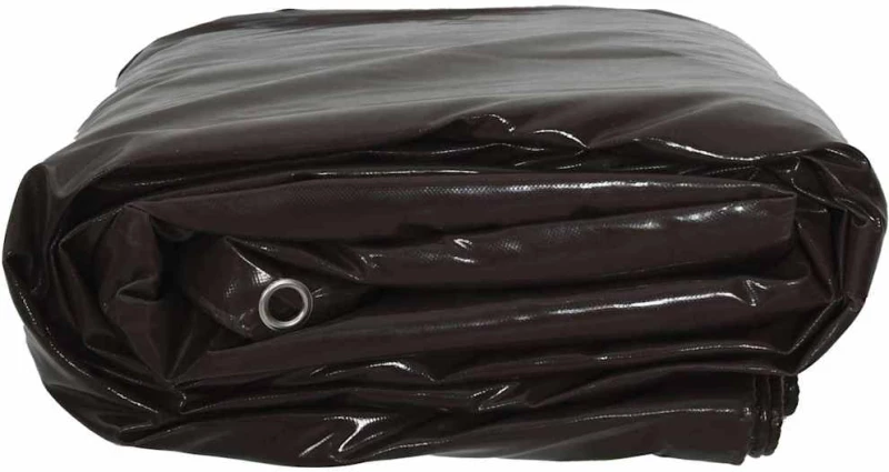 vidaXL Τέντα 650g / m² Καφέ 4 x 4 m Καμβάς με επικάλυψη PVC