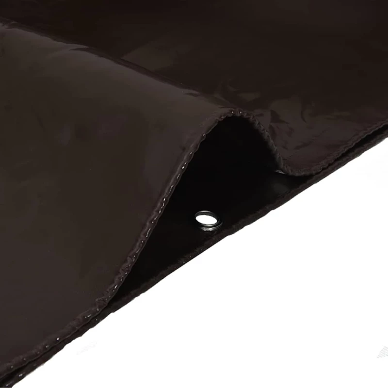 vidaXL Τέντα 650g / m² Καφέ 4 x 4 m Καμβάς με επικάλυψη PVC