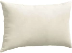 vidaXL Μαξιλάρι Καναπέ 2 pcs Κρεμ 50 x 30 cm Υφασμάτινο Κορντουρά