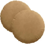 vidaXL Μαξιλάρια καθισμάτων 2 pcs Καφέ Ø 40 x 13 εκ. Βελούδο
