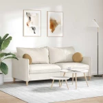 vidaXL Μαξιλάρια καθισμάτων 2 pcs Καφέ Ø 40 x 13 εκ. Βελούδο