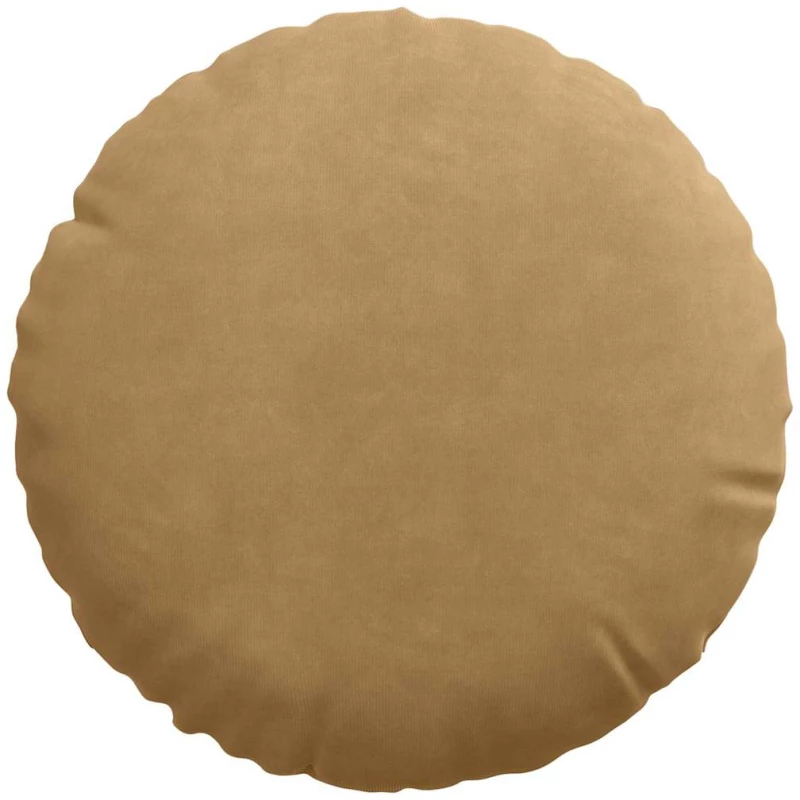 vidaXL Μαξιλάρια καθισμάτων 2 pcs Καφέ Ø 40 x 13 εκ. Βελούδο