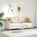 vidaXL Μαξιλάρια καθισμάτων 2 pcs Καφέ Ø 40 x 13 εκ. Βελούδο