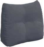 vidaXL Μαξιλάρι Πλάτης Σκούρο Γκρι 60 x 24 x 50 εκ Βελούδο