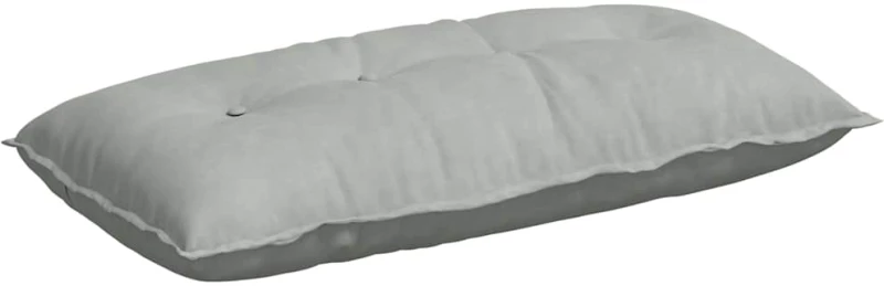 vidaXL Μαξιλάρι Πλάτης Ανοιχτό γκρι 100 x 50 cm Υφασμάτινο Κορντουρά
