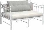 vidaXL Μαξιλάρι Πλάτης Ανοιχτό γκρι 100 x 50 cm Υφασμάτινο Κορντουρά