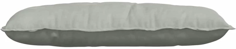 vidaXL Μαξιλάρι Πλάτης Ανοιχτό γκρι 100 x 50 cm Υφασμάτινο Κορντουρά