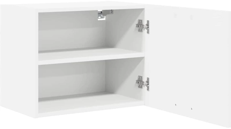vidaXL Κρεμαστό ντουλάπι με πόρτα Riga 2 pcs Λευκό 50 x 31 x 40 εκ.