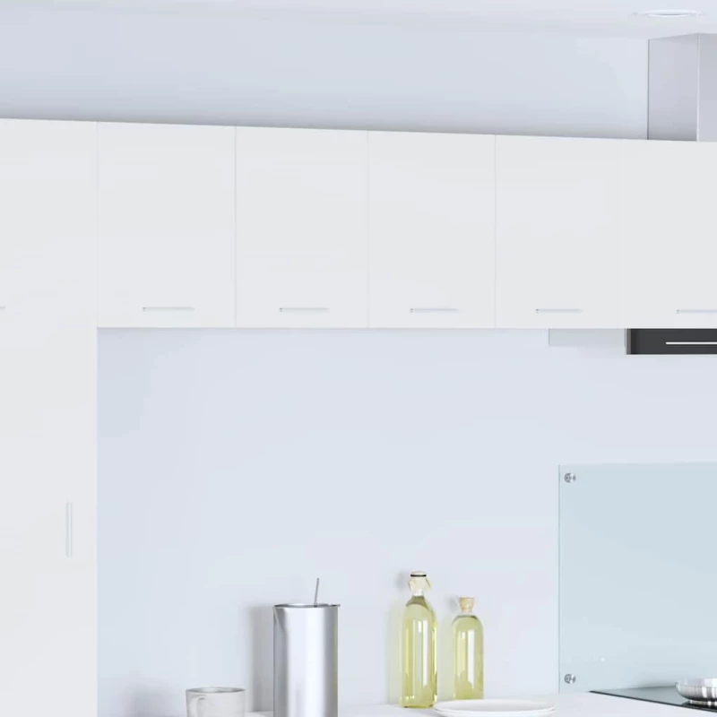 vidaXL Κρεμαστό ντουλάπι με πόρτα Riga 2 pcs Λευκό 60 x 31 x 40 εκ