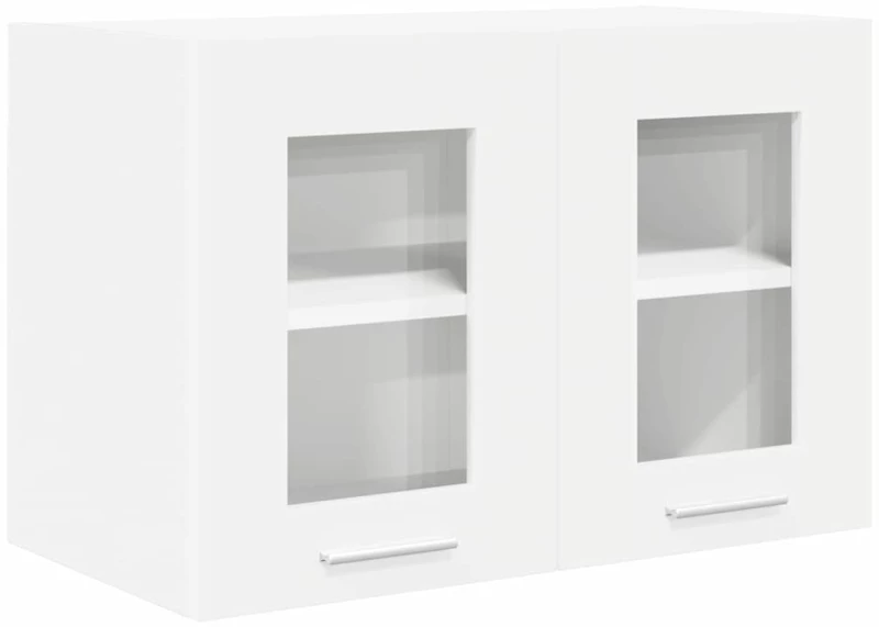 vidaXL Κρεμαστό ντουλάπι με πόρτα Riga 2 pcs Λευκό 60 x 31 x 40 εκ