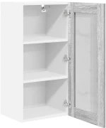 vidaXL Κρεμαστό ντουλάπι Riga 2 pcs Γκρίζο Σονομα 40 x 31 x 80 εκ.