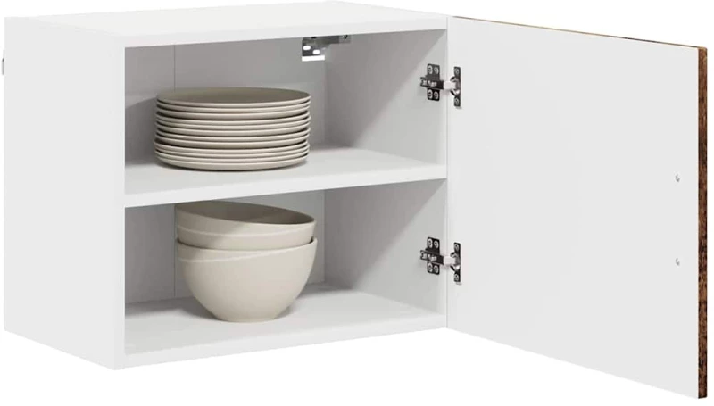 vidaXL Κρεμαστό ντουλάπι κουζίνας 2 pcs Παλιό Ξύλο 50 x 31 x 40 εκ.