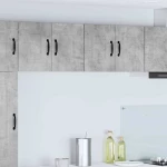 vidaXL Κρεμαστό ντουλάπι κουζίνας 2 pcs Σκυρόδεμα Γκρι 60 x 31 x 40 εκ