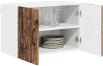 vidaXL Κρεμαστό ντουλάπι κουζίνας 2 pcs Παλιό Ξύλο 60 x 31 x 40 εκ
