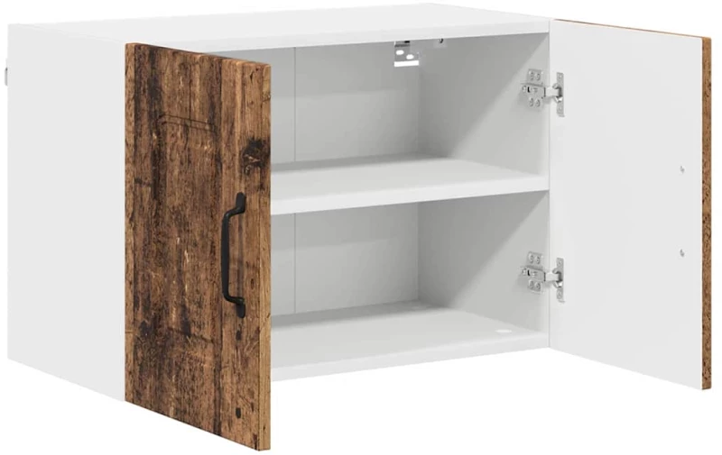 vidaXL Κρεμαστό ντουλάπι κουζίνας 2 pcs Παλιό Ξύλο 60 x 31 x 40 εκ