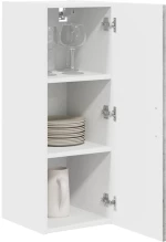vidaXL Κρεμαστό ντουλάπι κουζίνας με ράφι 2 pcs Σκυρόδεμα Γκρι