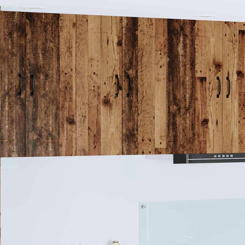 vidaXL Κρεμαστό ντουλάπι κουζίνας 2 pcs Παλιό Ξύλο 30 x 31 x 80 εκ.