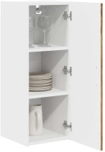 vidaXL Κρεμαστό ντουλάπι κουζίνας 2 pcs Παλιό Ξύλο 30 x 31 x 80 εκ.