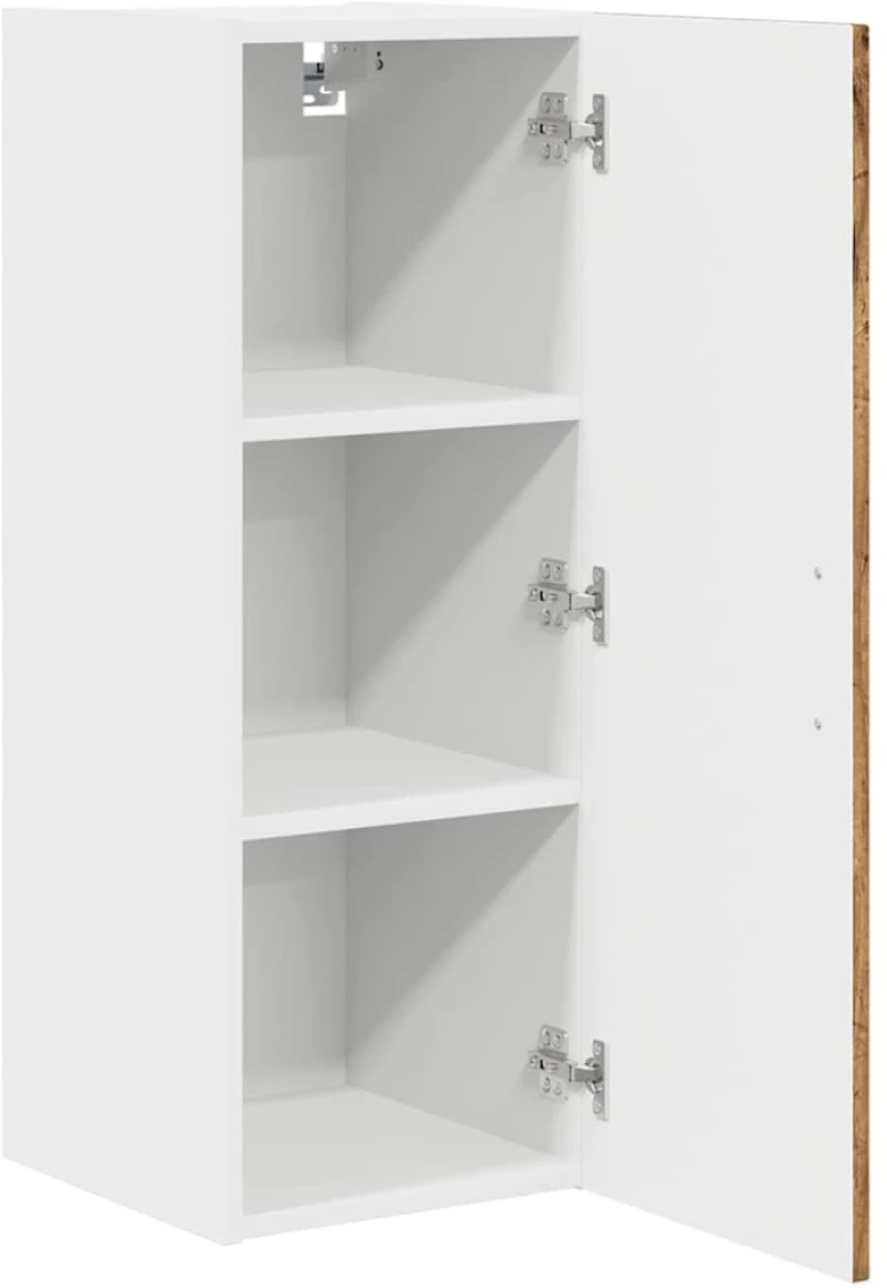 vidaXL Κρεμαστό ντουλάπι κουζίνας 2 pcs Παλιό Ξύλο 30 x 31 x 80 εκ.