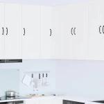 vidaXL Κρεμαστό ντουλάπι κουζίνας με ράφι Λευκό 57 x 57 x 100 εκ.