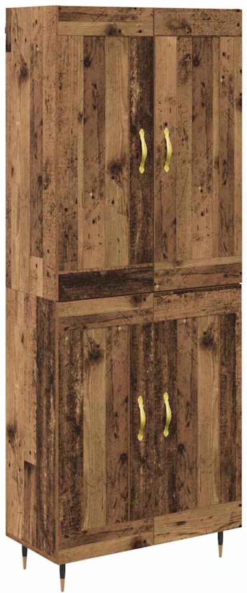 vidaXL Highboard Παλιό Ξύλο 69,5 x 34 x 180 εκ. Επεξεργασμένο ξύλο