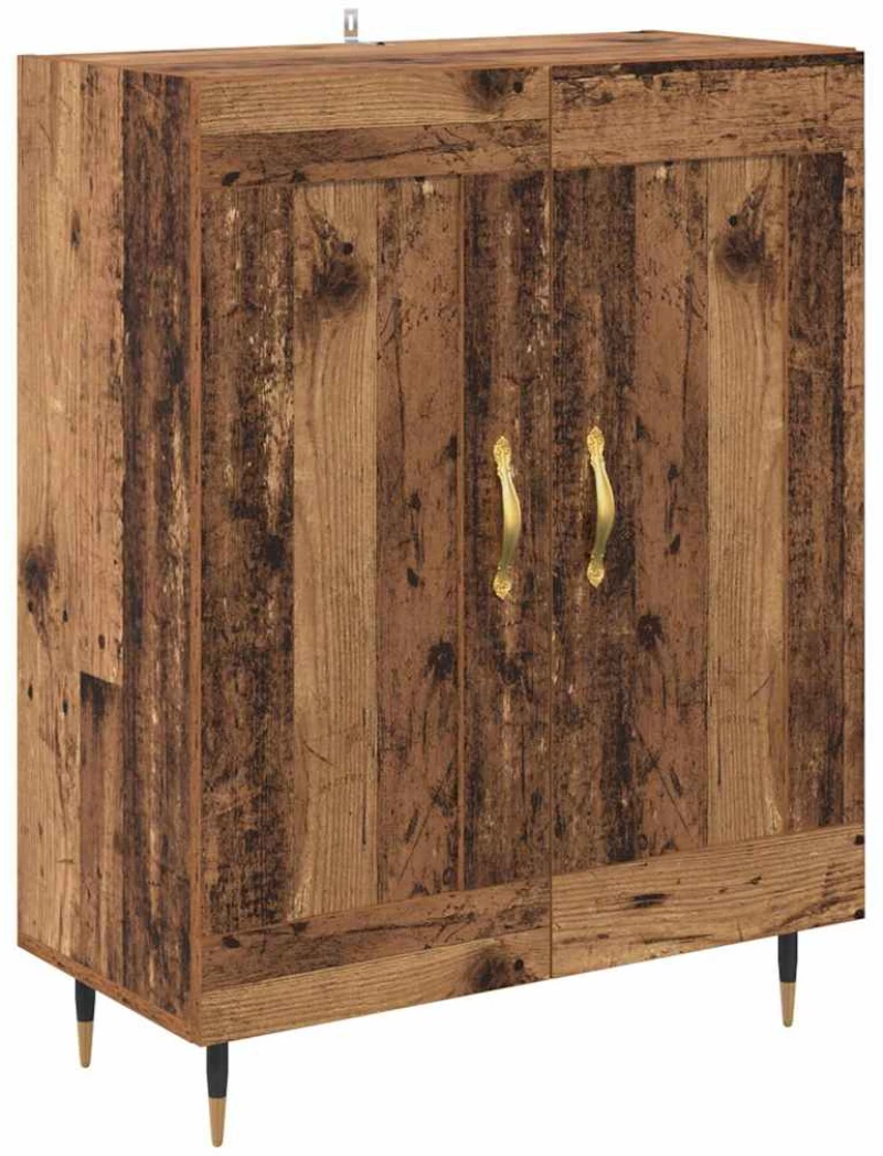 vidaXL Highboard Παλιό Ξύλο 69,5 x 34 x 180 εκ. Επεξεργασμένο ξύλο