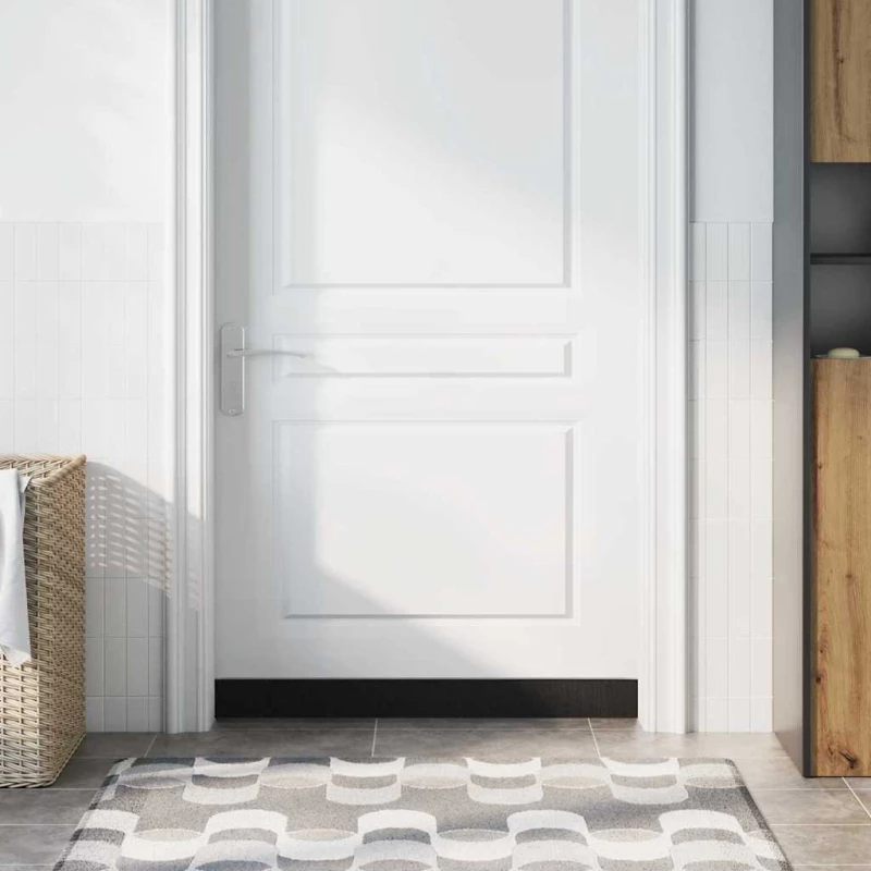vidaXL Αυτοκόλλητες σφραγίδες πόρτας 2 pcs Ασημί 100 cm