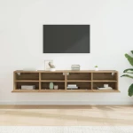 vidaXL Βάσεις τηλεόρασης Επιτοίχιο 2 pcs Artisan Oak 80 x 30 x 30 εκ