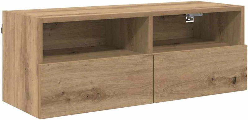 vidaXL Βάσεις τηλεόρασης Επιτοίχιο 2 pcs Artisan Oak 80 x 30 x 30 εκ