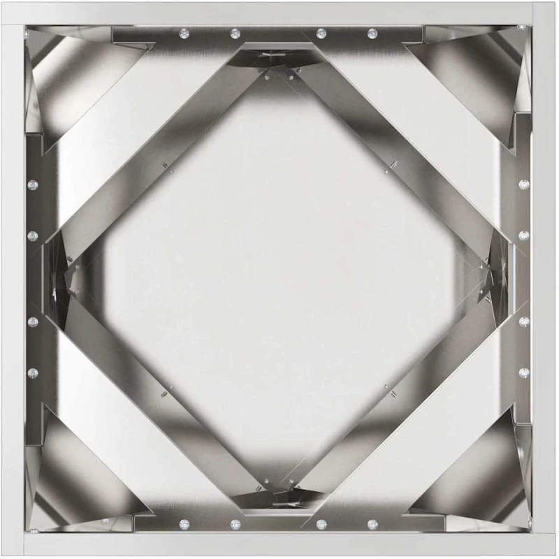 vidaXL Γλάστρα Ασημί 40 x 40 x 40 cm Ανοξείδωτο ατσάλι