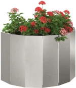 vidaXL Γλάστρα Ασημί 60 x 30 x 35 εκ Ανοξείδωτο ατσάλι