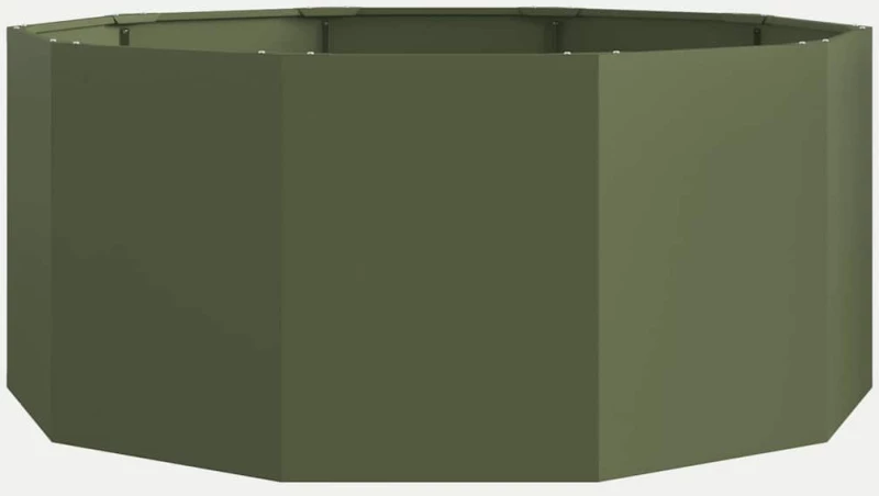 vidaXL Γλάστρα Ελιά Πράσινη 120 x 120 x 50 εκ Ατσάλι