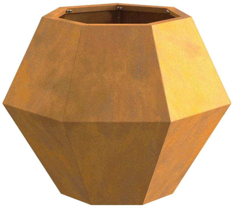 vidaXL Γλάστρα Σκ rusty 50 x 50 x 40 cm Ατσάλι Σκληρυθέν στον Αέρα