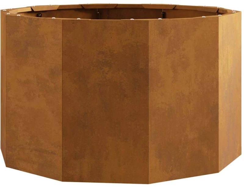 vidaXL Γλάστρα Σκ rusty 60 x 60 x 35 cm Ατσάλι Σκληρυθέν στον Αέρα
