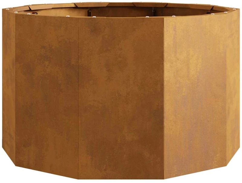 vidaXL Γλάστρα Σκ rusty 60 x 60 x 35 cm Ατσάλι Σκληρυθέν στον Αέρα