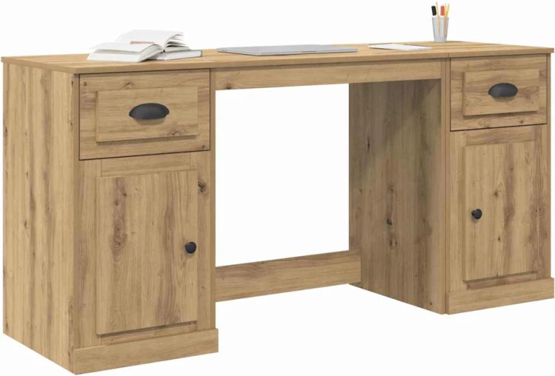 vidaXL Γραφείο με Ντουλάπι με συρτάρι Artisan Oak 154,5 x 50 x 75 εκ