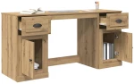 vidaXL Γραφείο με Ντουλάπι με συρτάρι Artisan Oak 154,5 x 50 x 75 εκ