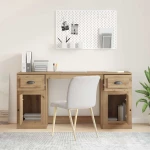 vidaXL Γραφείο με Ντουλάπι με συρτάρι Artisan Oak 154,5 x 50 x 75 εκ