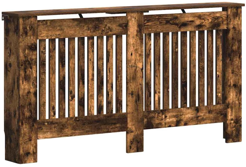 vidaXL Καπάκι Καλοριφέρ Καπνιστό Δρύς 152 x 19 x 81,5 cm