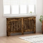 vidaXL Καπάκι Καλοριφέρ Καπνιστό Δρύς 152 x 19 x 81,5 cm