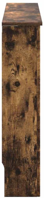 vidaXL Καπάκι Καλοριφέρ Καπνιστό Δρύς 152 x 19 x 81,5 cm