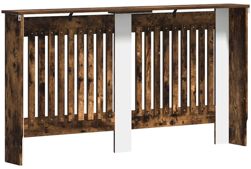vidaXL Καπάκι Καλοριφέρ Καπνιστό Δρύς 152 x 19 x 81,5 cm
