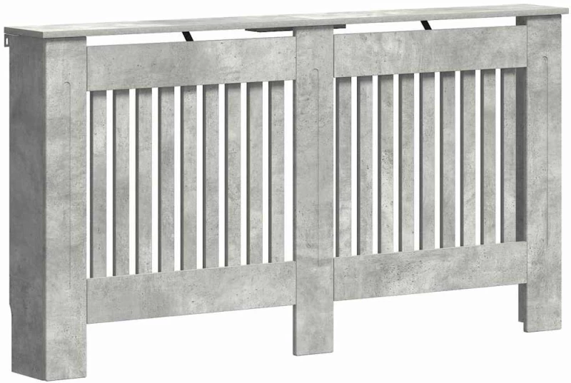 vidaXL Καπάκι Καλοριφέρ Σκυρόδεμα Γκρι 152 x 19 x 81,5 cm