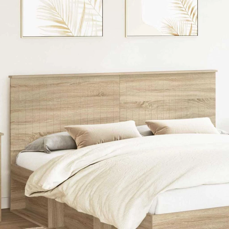 vidaXL Κεφαλάρι με κεφαλάρι Δρύς Sonoma 180 cm Επεξεργασμένο ξύλο
