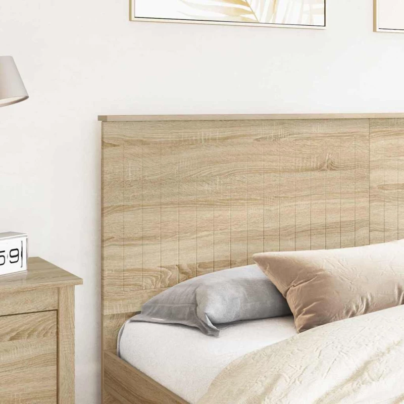 vidaXL Κεφαλάρι με κεφαλάρι Δρύς Sonoma 180 cm Επεξεργασμένο ξύλο
