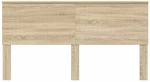 vidaXL Κεφαλάρι με κεφαλάρι Δρύς Sonoma 180 cm Επεξεργασμένο ξύλο
