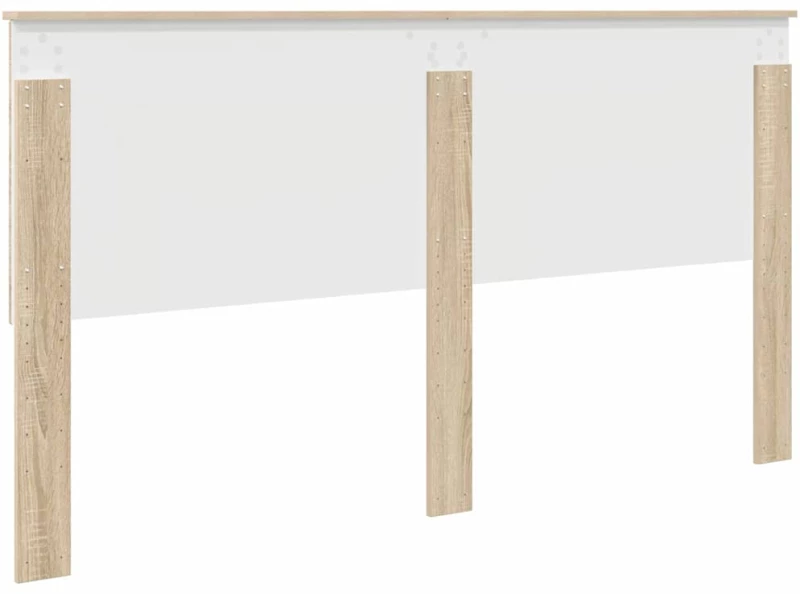 vidaXL Κεφαλάρι με κεφαλάρι Δρύς Sonoma 180 cm Επεξεργασμένο ξύλο