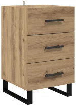 vidaXL Κομοδίνο Artisan Oak 40 x 40 x 66 εκ. Επεξεργασμένο ξύλο