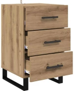 vidaXL Κομοδίνο Artisan Oak 40 x 40 x 66 εκ. Επεξεργασμένο ξύλο