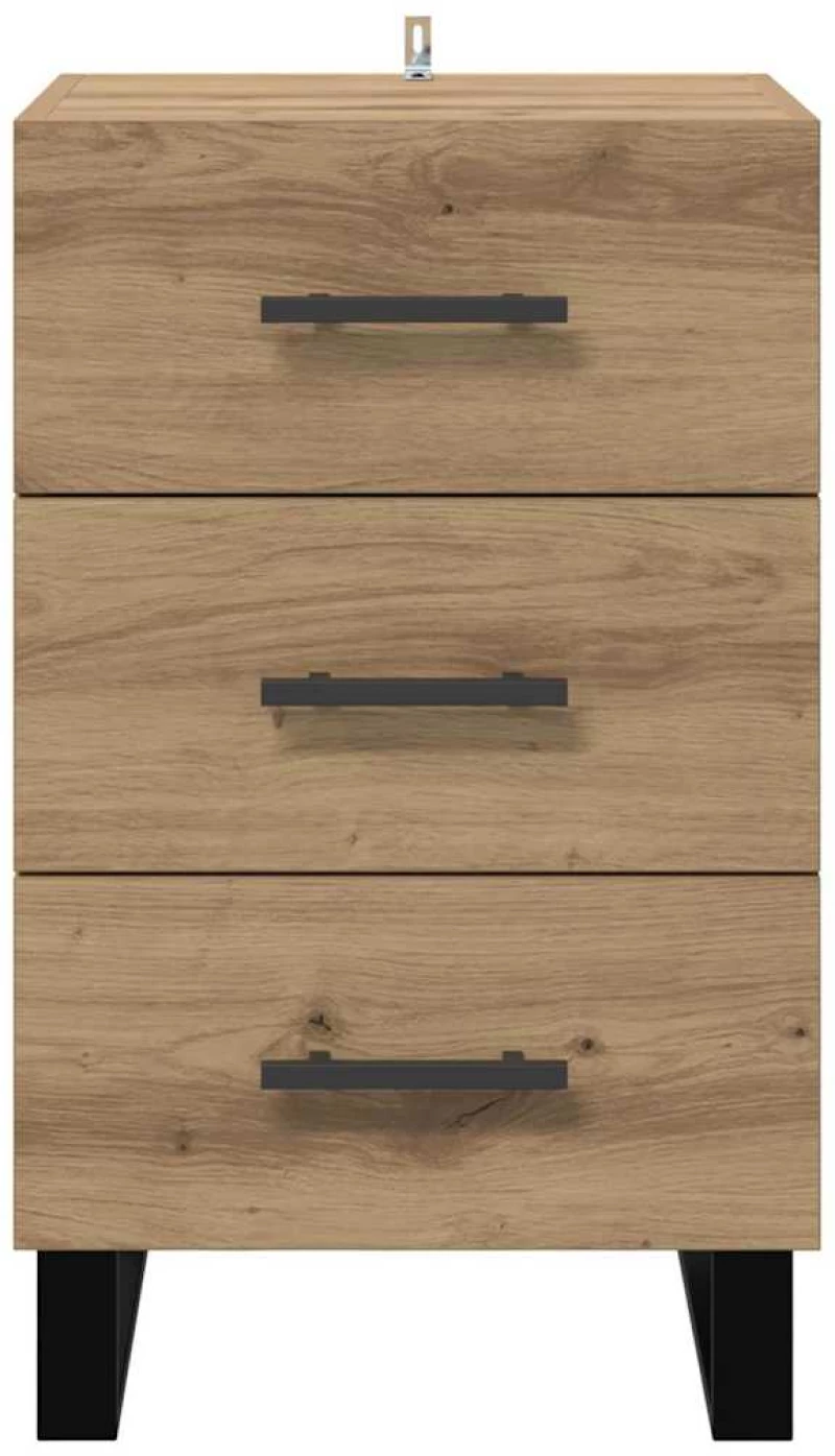 vidaXL Κομοδίνο Artisan Oak 40 x 40 x 66 εκ. Επεξεργασμένο ξύλο